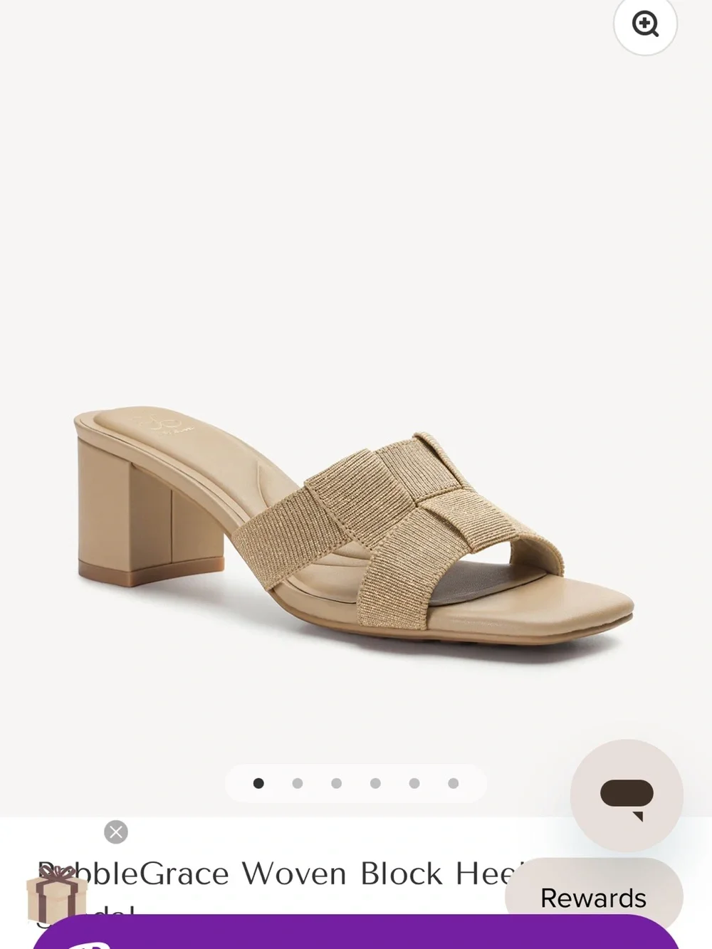 Cosy Island PebbleGrace Woven Block Heeled Sandal